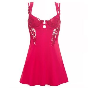 For Love and Lemons Romantic Roses Slip Dress